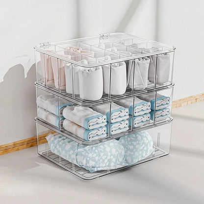 Tea Bags Organizer: Large Tea Bag Holder Organizer With Lid, Acrylic Drink Packets Storage For Cabinet, Counter, Countertop, Drink Packets Caddy For 16 Different Types
