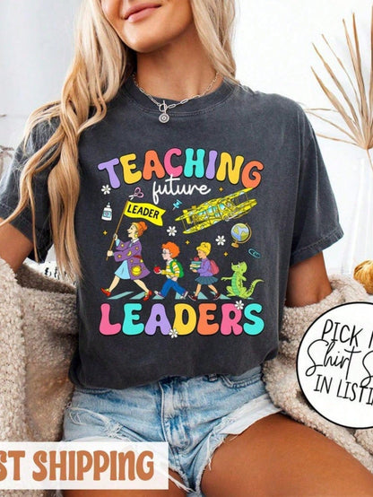 Teaching Future Leaders Ms. Frizzle Teacher Tee, The Magic School Bus Shirt, Teacher