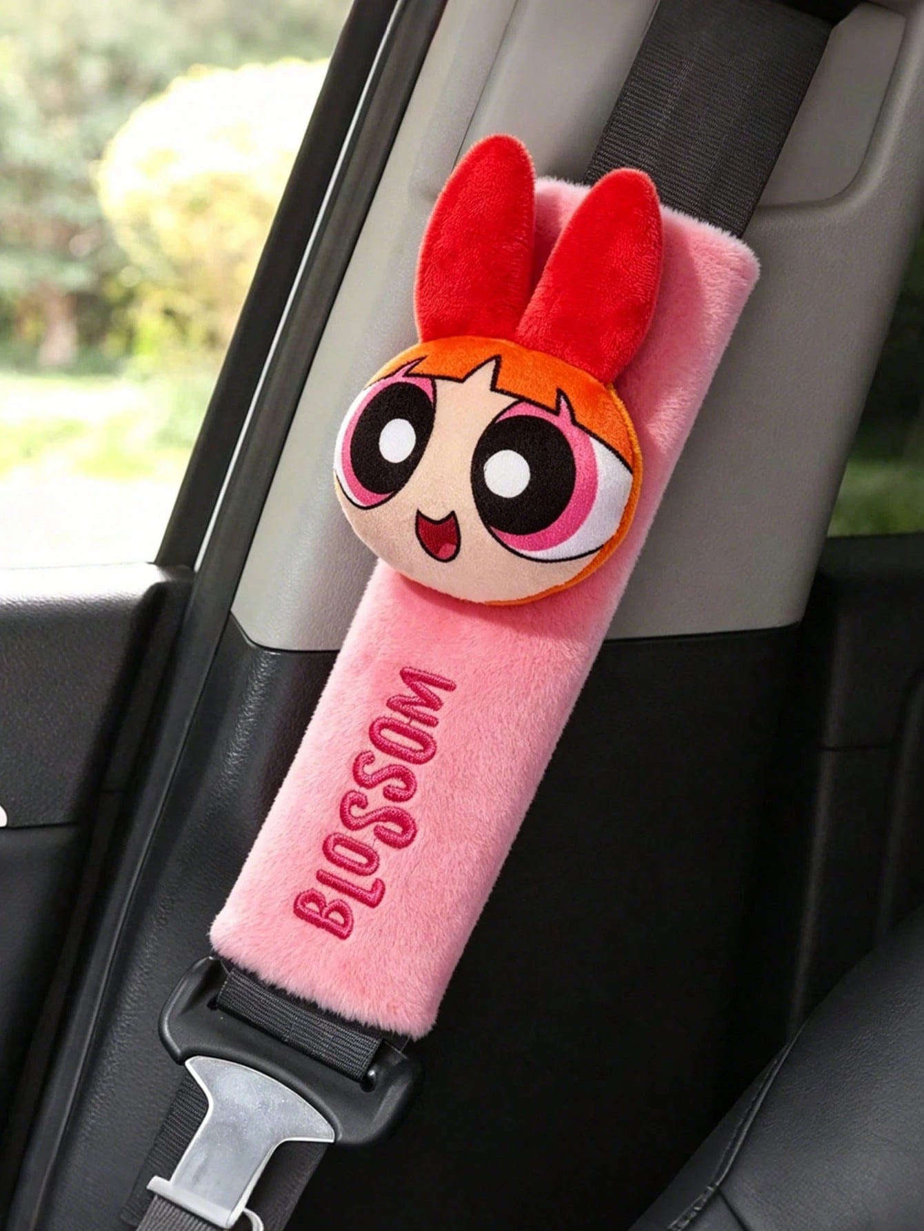 THE POWERPUFF GIRLS X 1Pc Seat Belt Shoulder Cover, Green