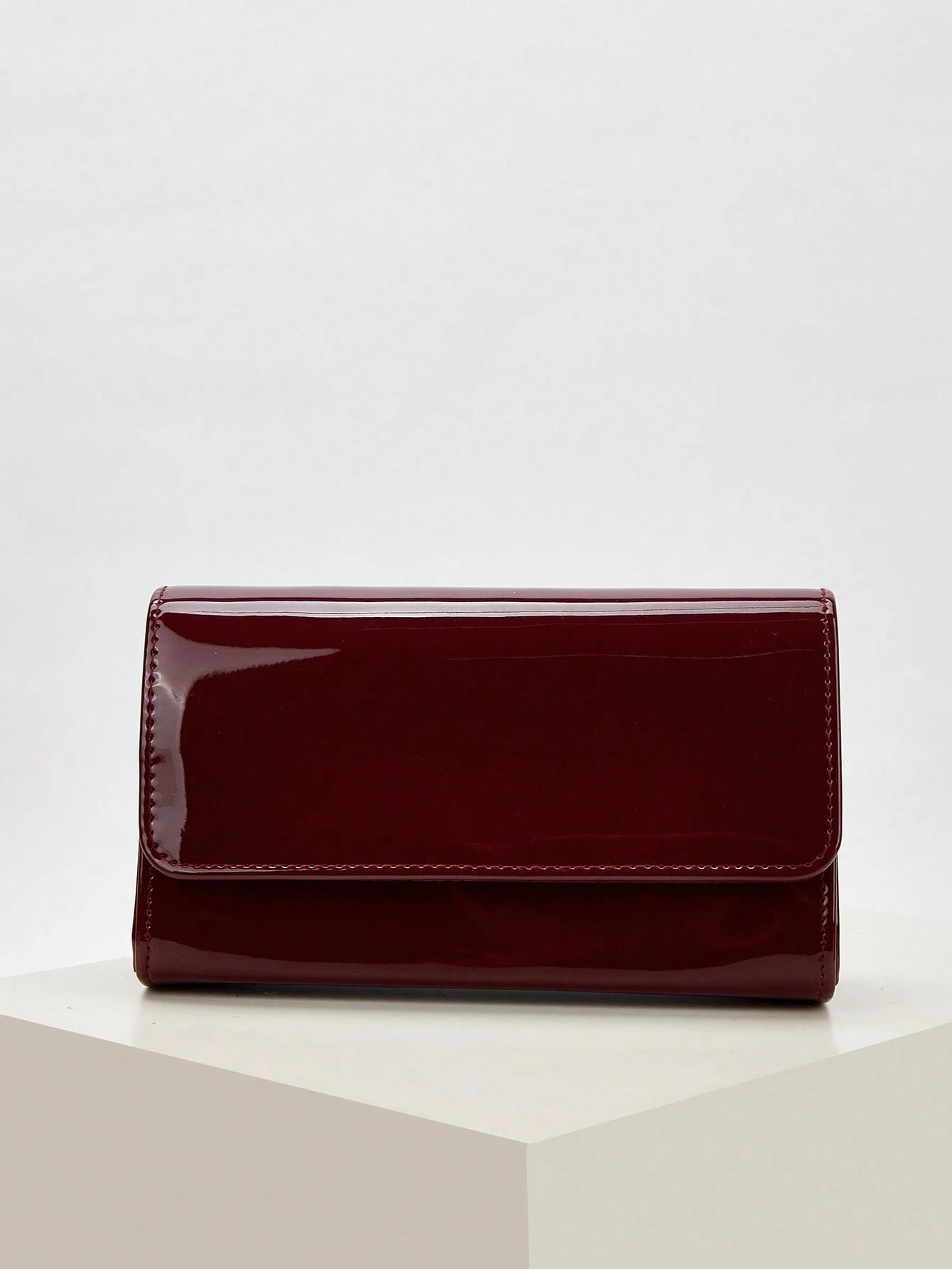 This Charming, Elegant, Sophisticated, And Understated Luxury Solid Color Mirror PU Leather Handbag Is Lightweight And Portable, Suitable For Teenagers, Women, College Students, New Professionals, And