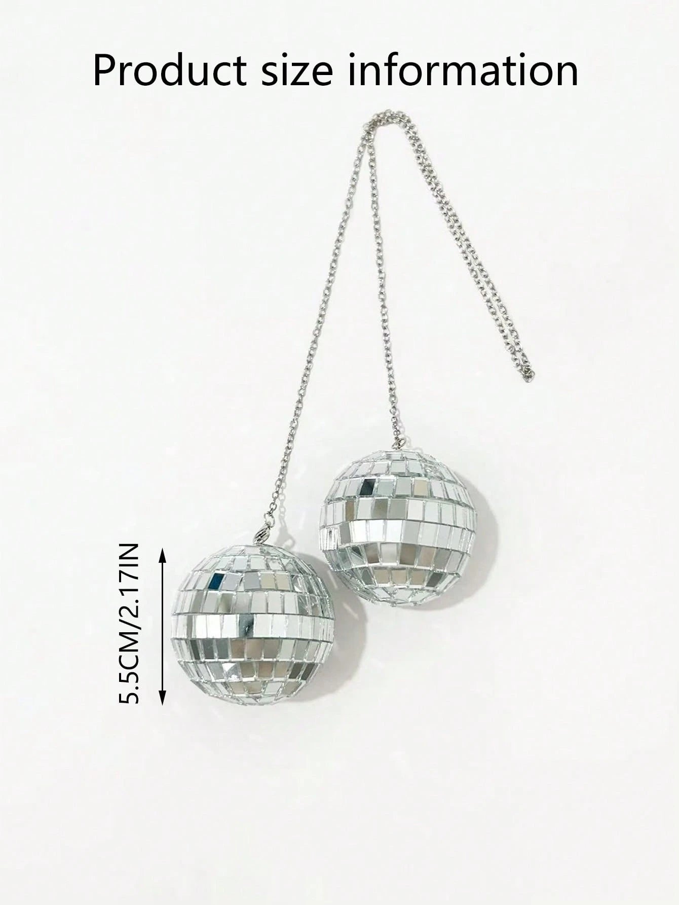 This Disco Ball Car Interior Hanging Decor Is An Eye-Catching Accessory That Will Emit Colorful Sparkles In The Sunlight.