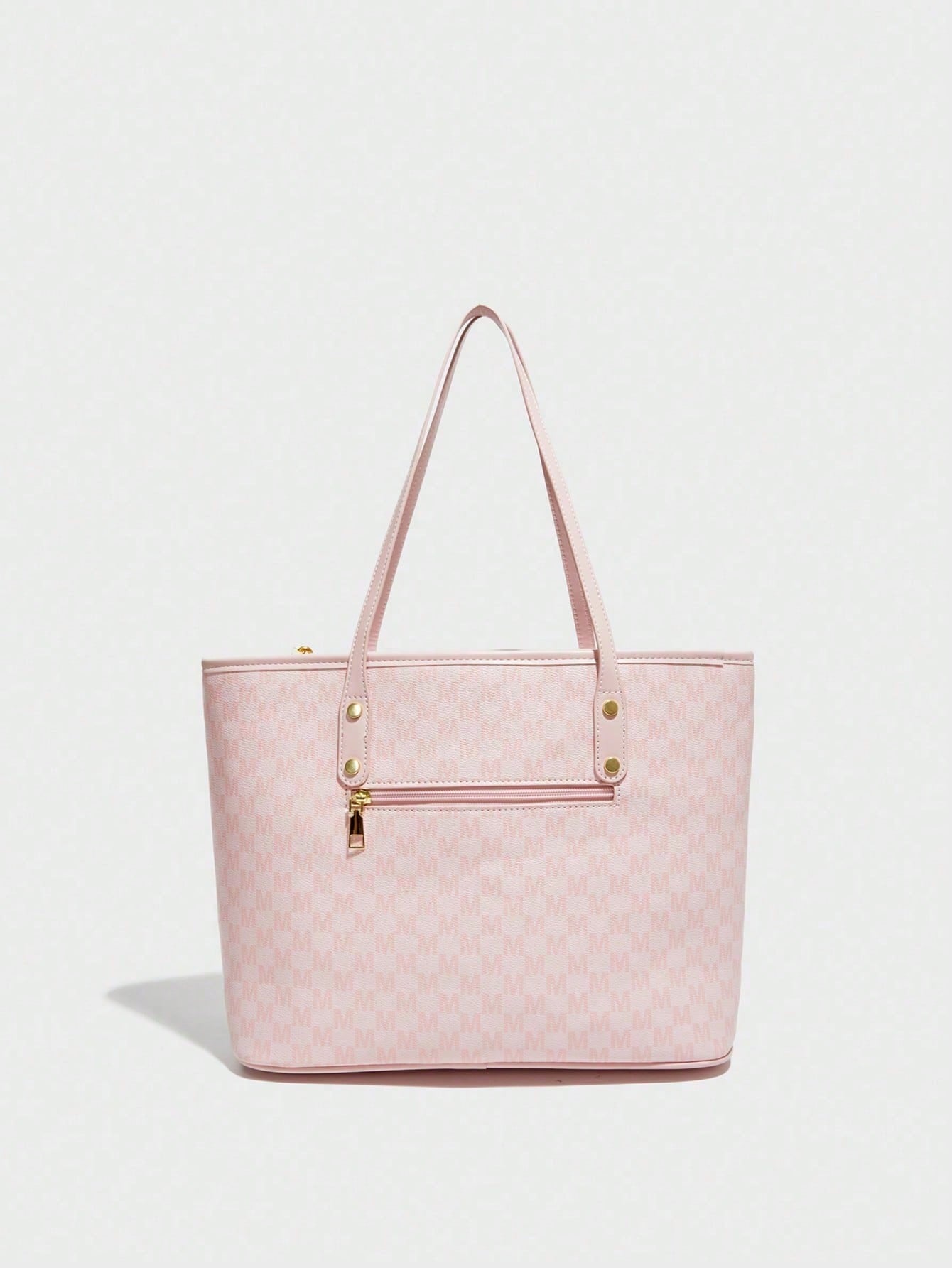 This Fashionable New Shoulder Bag Is Made Of Waterproof PU Material, Decorated With Letter Patterns And Cherry Pendants. It Is A Spacious Handbag And Business Commuter Bag, Suitable For Shopping, Comm