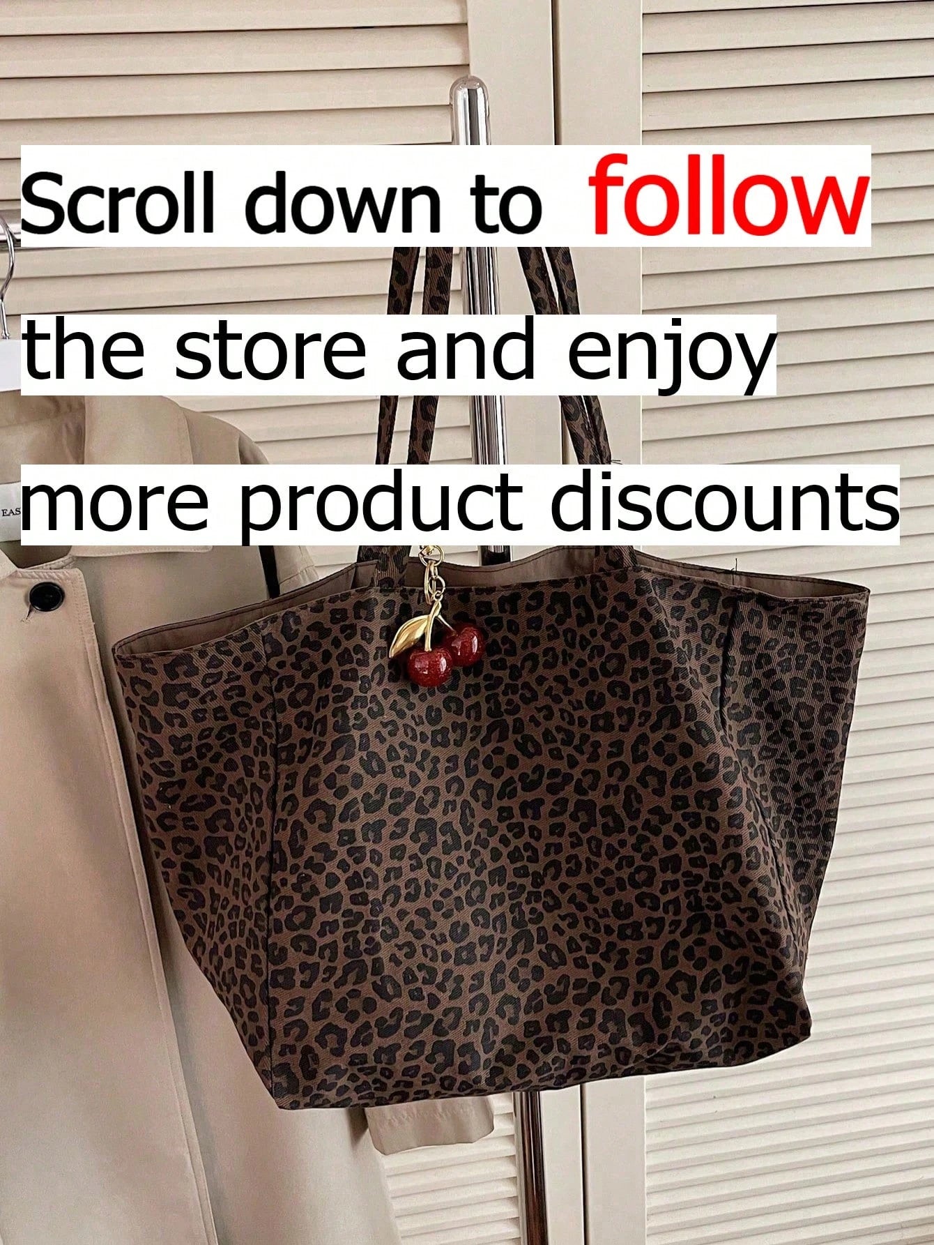 This Retro Brown Leopard Print Tote Bag Features A Soft Material And A Large Capacity, Making It Suitable For Office Workers And Students. It's A Versatile Style For Campus Life, The Workplace, And We