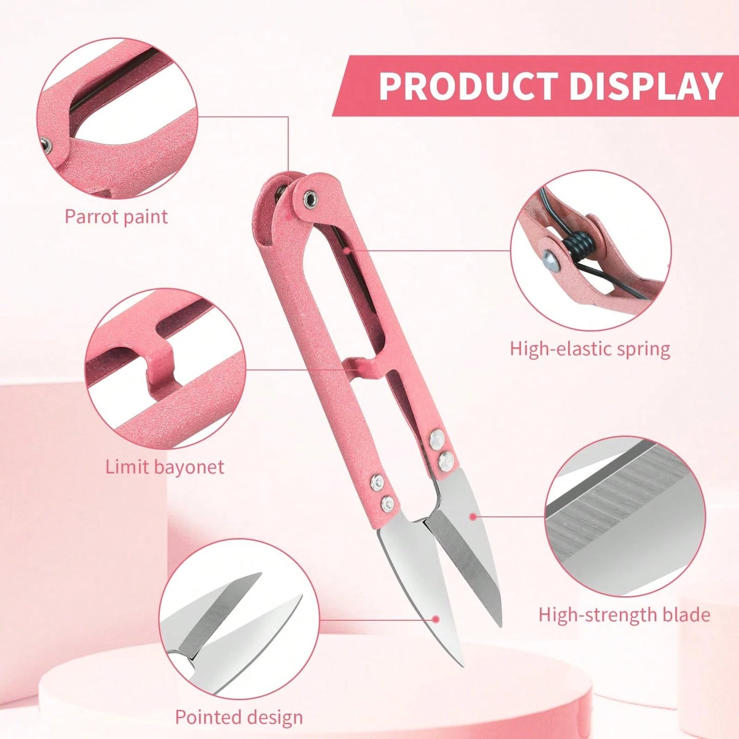 Thread Cutter, High Carbon Steel Thread Cutter, 4.25-Inch Yarn Cutter, Used For Sewing, Quilting, Knitting DIY, Jewelry Making, Potted Flower Buds, And Leaf Pruning.