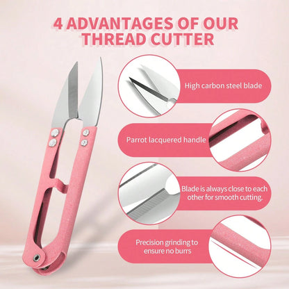 Thread Cutter, High Carbon Steel Thread Cutter, 4.25-Inch Yarn Cutter, Used For Sewing, Quilting, Knitting DIY, Jewelry Making, Potted Flower Buds, And Leaf Pruning.