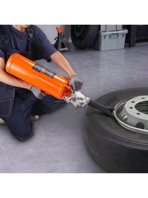 Tire Bead Blaster, Includes Pressure Gauge & Handle, Operates Between 85-116 PSI For Cars, Trucks, And ATVs And Tractor Tire Repairs