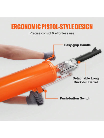 Tire Bead Blaster, Includes Pressure Gauge & Handle, Operates Between 85-116 PSI For Cars, Trucks, And ATVs And Tractor Tire Repairs