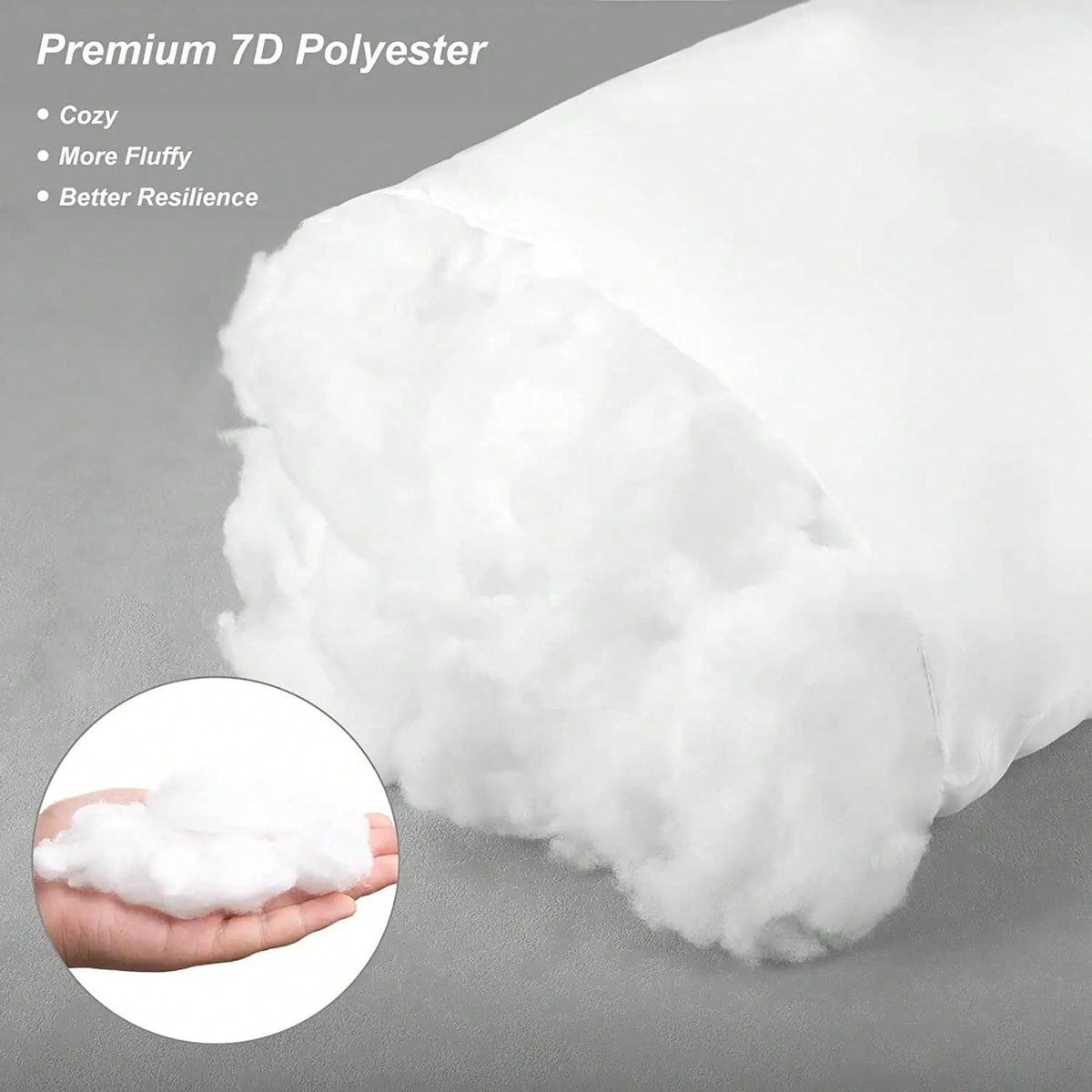 Tomnk Set Of 4/6 White Square Throw Pillows, Couch Pillow, Soft Polyester Fabric, Plush Texture, Ideal For Bed & Couch, Adds Comfort & Modern Style, Decorative Accent Cushions
