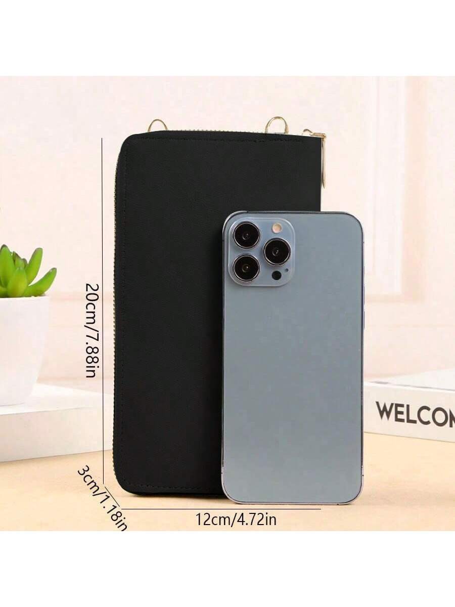 Touch Screen Mobile Phone Bag Female Cross Bag Anti-Theft Multi-Functional Shoulder Transparent Mini Small Bag Mobile Phone Bag Thanksgiving Day Gift Wallet Long Wallet With Strap Cell Phone Pouch For