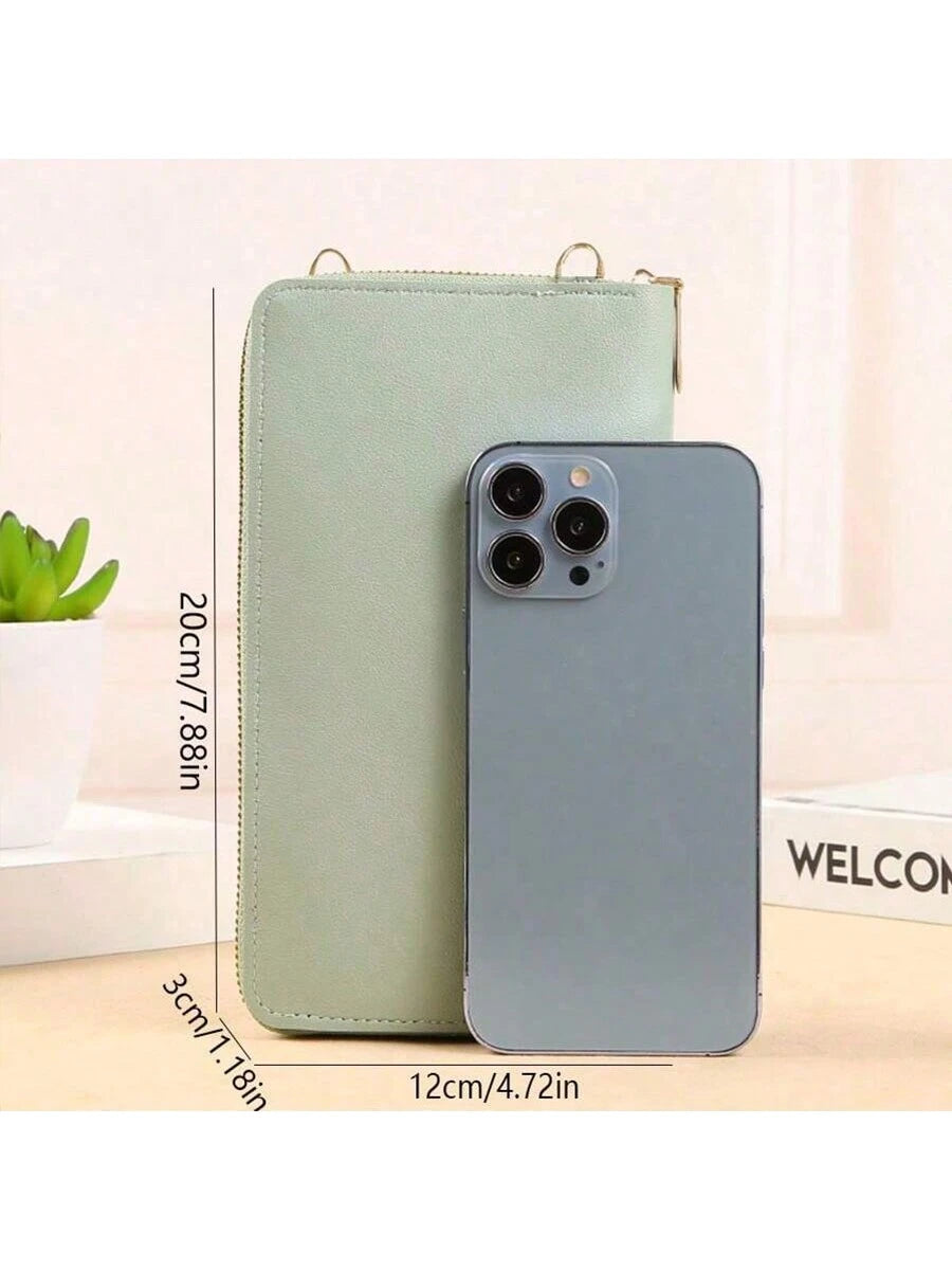 Touch Screen Mobile Phone Bag Female Cross Bag Anti-Theft Multi-Functional Shoulder Transparent Mini Small Bag Mobile Phone Bag Christmas Halloween Thanksgiving Day Gift Gifts Cross Body Bag Women For