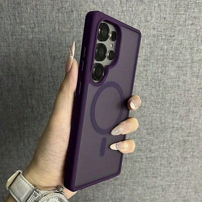 Translucent Matte Magnetic Phone Case, Compatible With Galaxy A57 A37 A17 A07 A15 A56 A36 A35 A55 A16 S26 Ultra S25 FE S24 S23 S22 Plus S21, Shockproof Protective Cover