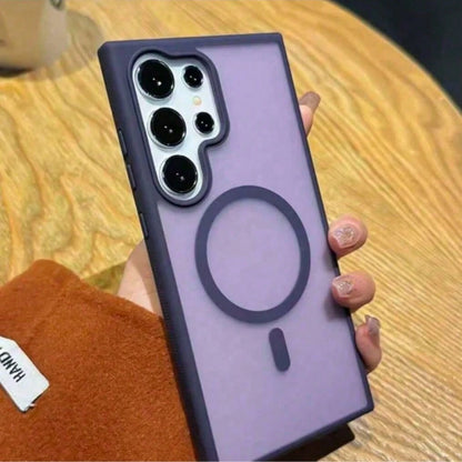 Translucent Matte Magnetic Phone Case, Compatible With Galaxy A57 A37 A17 A07 A15 A56 A36 A35 A55 A16 S26 Ultra S25 FE S24 S23 S22 Plus S21, Shockproof Protective Cover