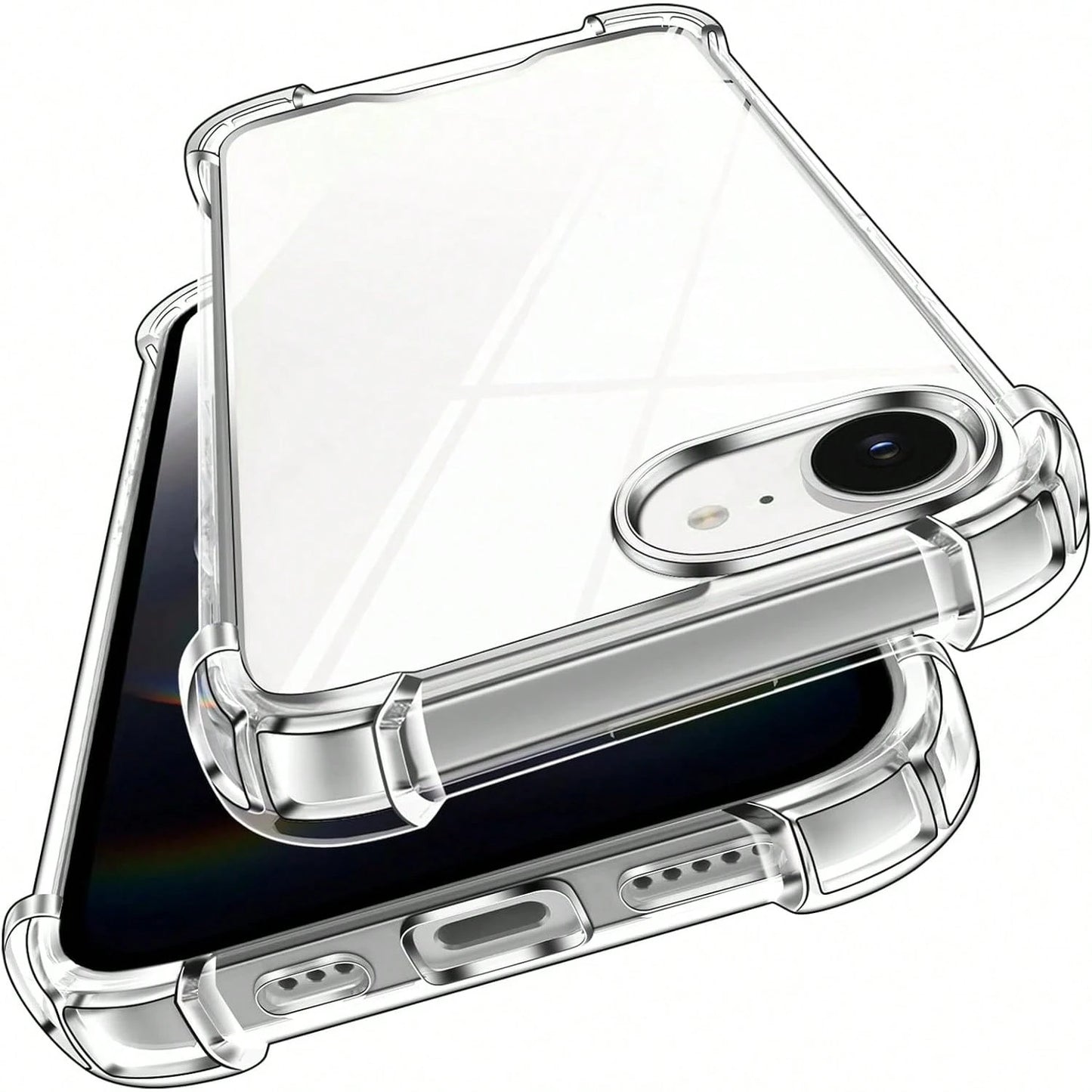Transparent Four-Corner Anti-Drop Phone Case For IPhone 17 Pro Max 17e, High Transparency Non-Yellowing Anti-Fingerprint Soft Shell For IPhone 16 Pro Max 15 14 13 12 Mini 11 XR XS Max 7 8 Plus