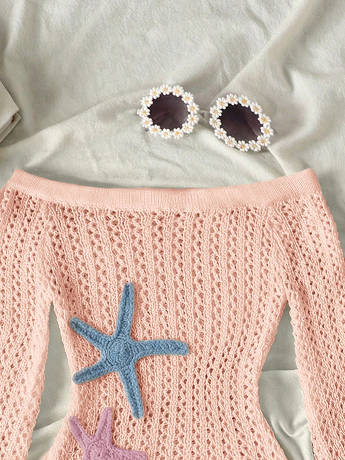 Tween Girl Off Shoulder Solid Color Casual Beach Cover-Up Dress,Mothers Day Outfit,Graduation,Mommy And Me Matching Outfits