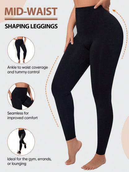 Ultra Soft, High Stretch, Lightweight Cold-Proof Leggings Casual Black Spring