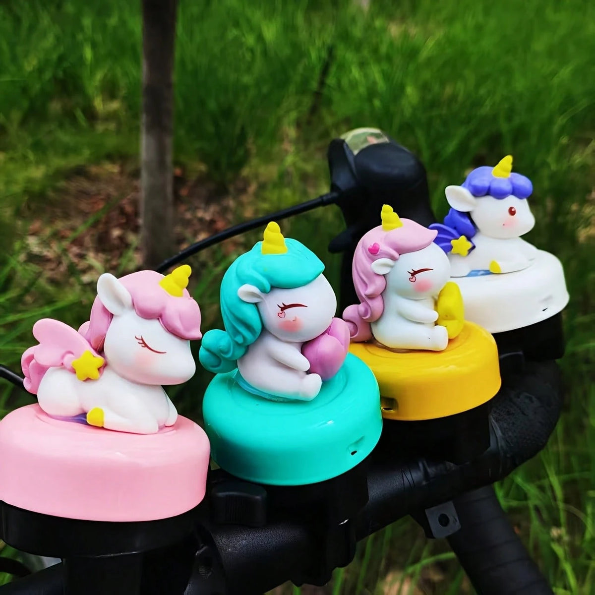Unicorn Shaped Resin Bicycle Bell, Commuter Bike Bell, Mountain Bike Bell, Vintage Bicycle Accessory, Easy To Install Cycling Gear