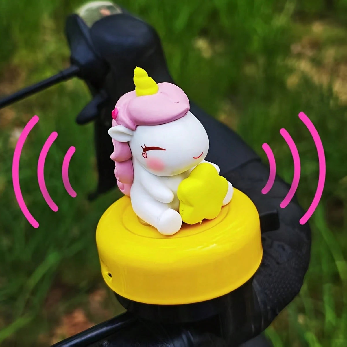 Unicorn Shaped Resin Bicycle Bell, Commuter Bike Bell, Mountain Bike Bell, Vintage Bicycle Accessory, Easy To Install Cycling Gear