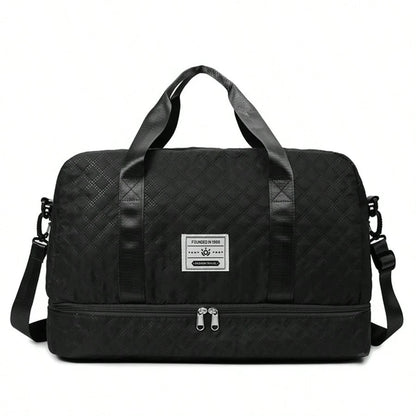 Unisex Large-Capacity Oxford Nylon Duffle Bag| Gym & Yoga Tote With Zipper| Durable Storage Handbag| Foldable Travel Bag For Men & Women