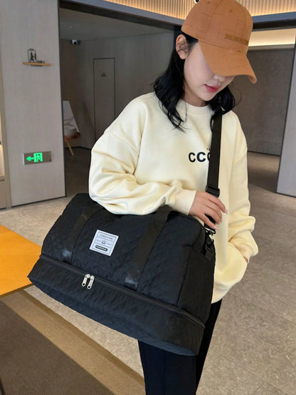 Unisex Large-Capacity Oxford Nylon Duffle Bag| Gym & Yoga Tote With Zipper| Durable Storage Handbag| Foldable Travel Bag For Men & Women