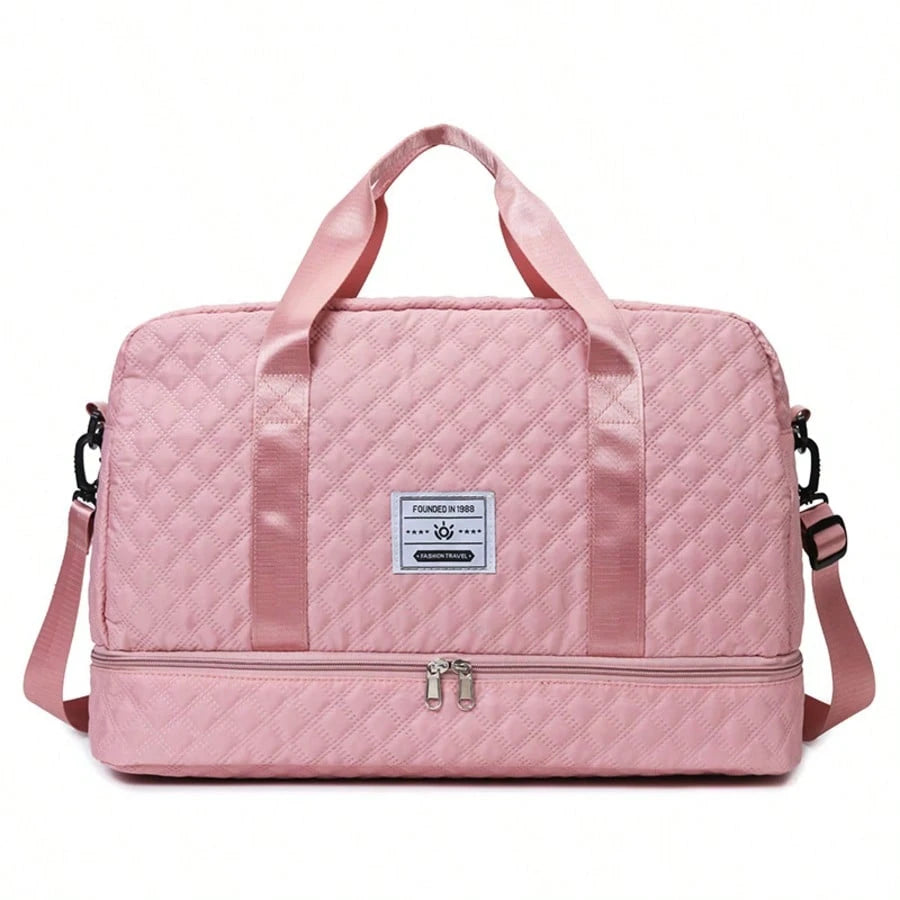 Unisex Large-Capacity Oxford Nylon Duffle Bag| Gym & Yoga Tote With Zipper| Durable Storage Handbag| Foldable Travel Bag For Men & Women