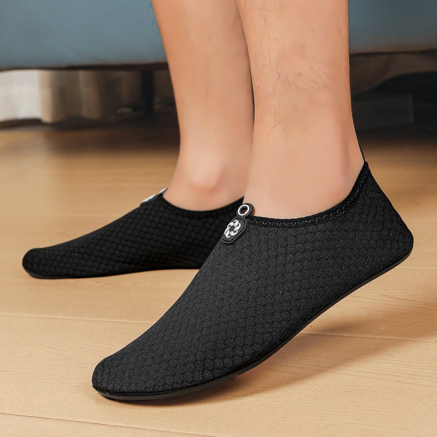 Unisex Quick-Dry Water Shoes - Men's Breathable Barefoot Water Socks, Swim Shoes With Striped Design For Beach, Surfing, Yoga, Fitness, Swimming - Lightweight & Compressible, Swimming Accessories, Fas