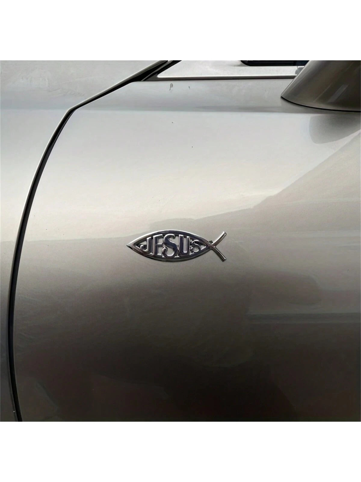 Upgrade Your Car With Fashionable 3D Metal Jesus Sticker
