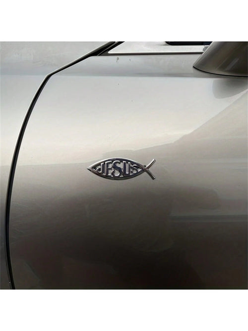 Upgrade Your Car With Fashionable 3D Metal Jesus Sticker