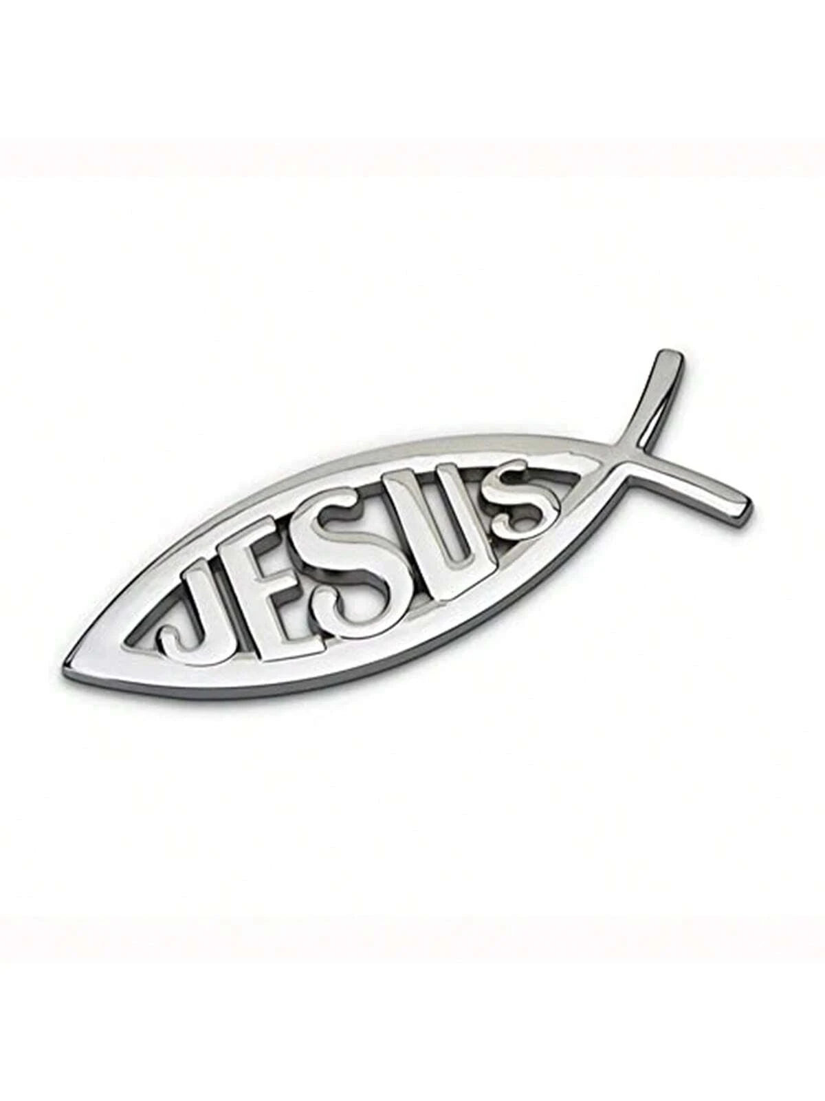 Upgrade Your Car With Fashionable 3D Metal Jesus Sticker