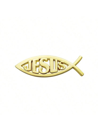 Upgrade Your Car With Fashionable 3D Metal Jesus Sticker