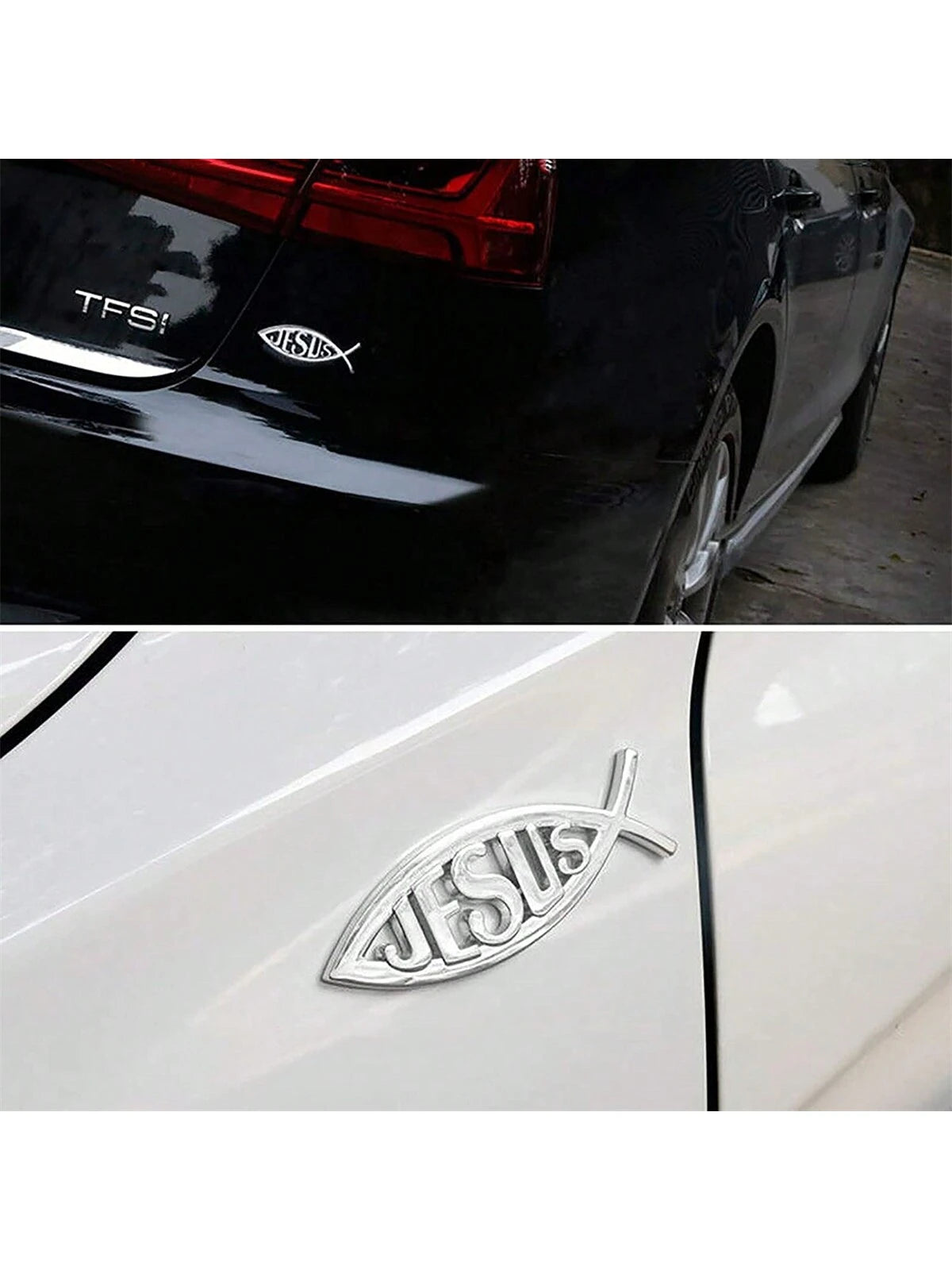 Upgrade Your Car With Fashionable 3D Metal Jesus Sticker