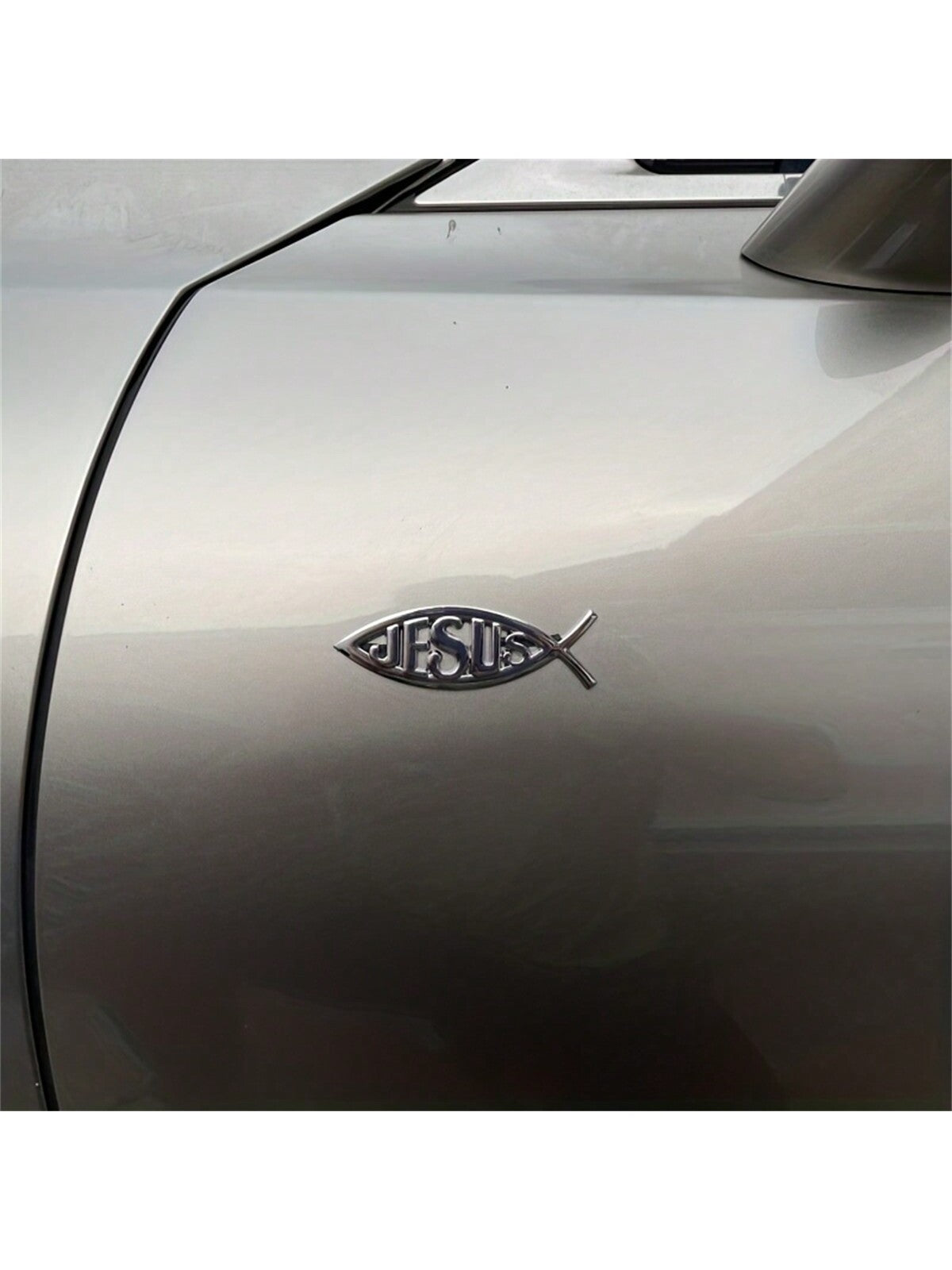 Upgrade Your Car With Fashionable 3D Metal Jesus Sticker