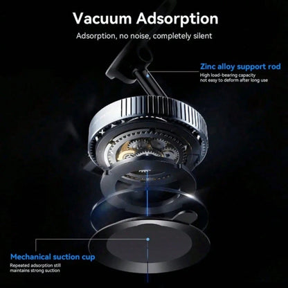 Upgraded Magnetic Car Phone Holder Unpowered Version 360° Rotatable Foldable Adjustable Vacuum Adsorption Mount No Noise For IPhone & Android