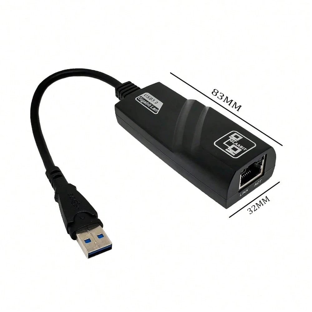 USB 3.0 Gigabit Network Card, USB To RJ45 Wired Network Card, RJ45 Ethernet LAN Network Adapter