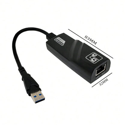 USB 3.0 Gigabit Network Card, USB To RJ45 Wired Network Card, RJ45 Ethernet LAN Network Adapter