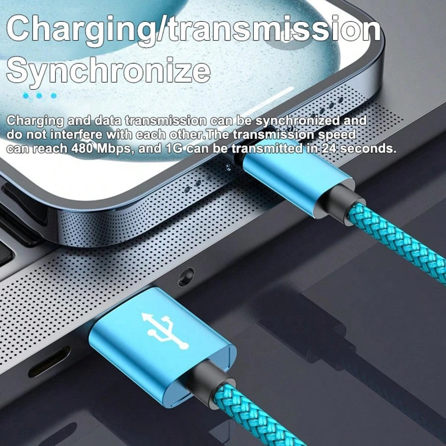 USB A To USB C Cable, 1Pack[3.3/6.6/10FT] Type C Charger Cord Fast Charging For IPhone 17 16 15, Galaxy A145G A13A54A53AS23S22 Ultra S21 S20 A23A24A03S 7Pro 6 Moto Android Cell Phone Fast Charging Cab