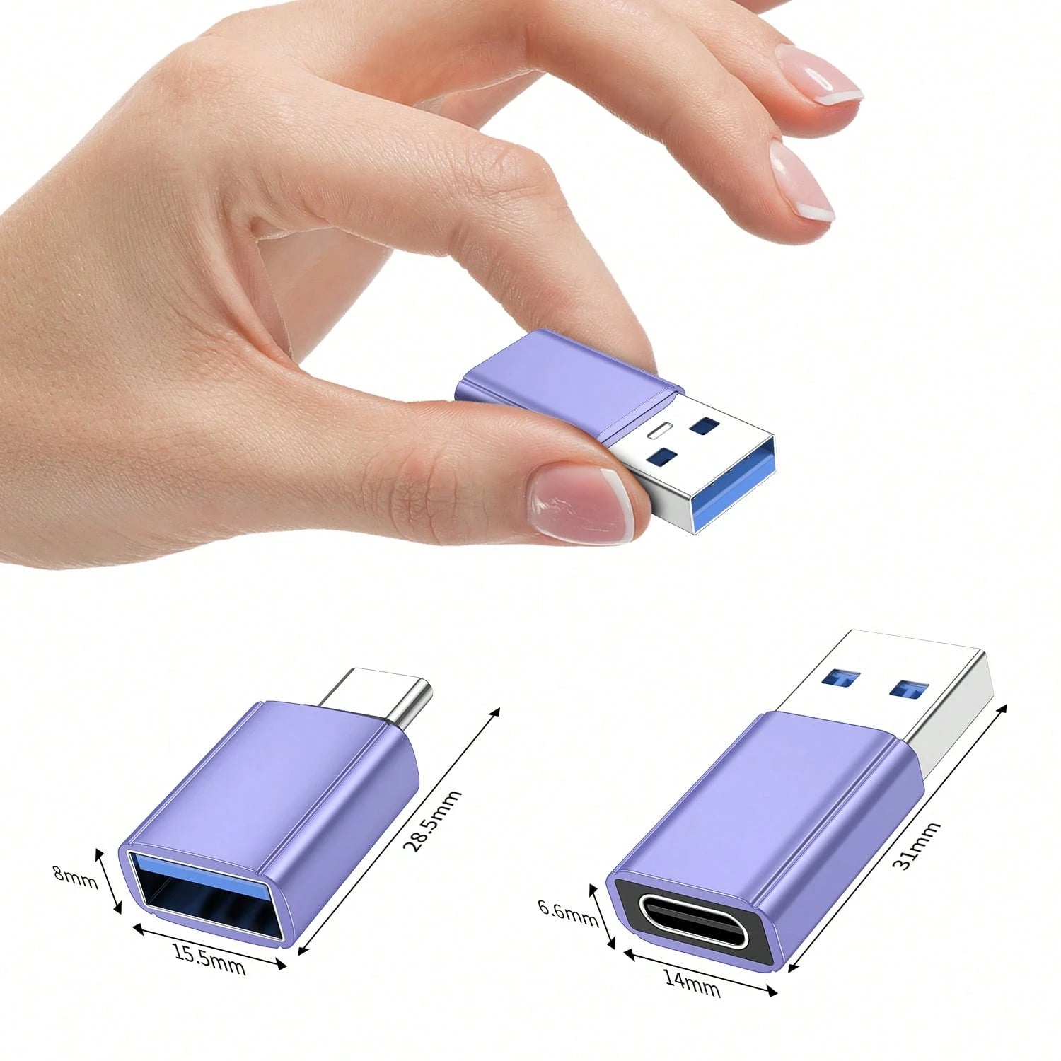 USB To USB C Adapter 6 Packs, [3*Type C Female To A Male Charger Converter]&[3*USB C Male To USB Female] Compatible With IPhone 17 16 15 Pro Max/15 Plus/14 13 12 Galaxy S24/S23/S22/S21