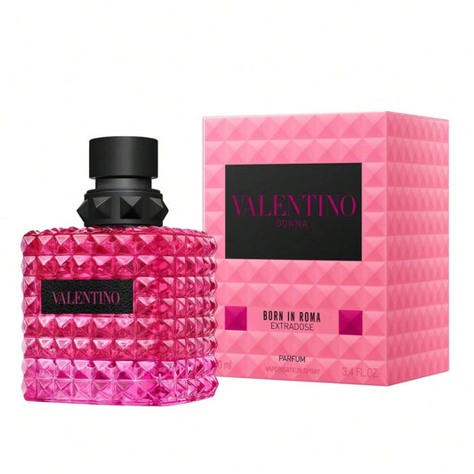 VALENTINO Born In Roma Donna Extradose Parfum 100ml 3.4FL.OZ Floral Amber Blackcurrant Rum Vanilla Long Lasting Women Perfume Original Gift Box