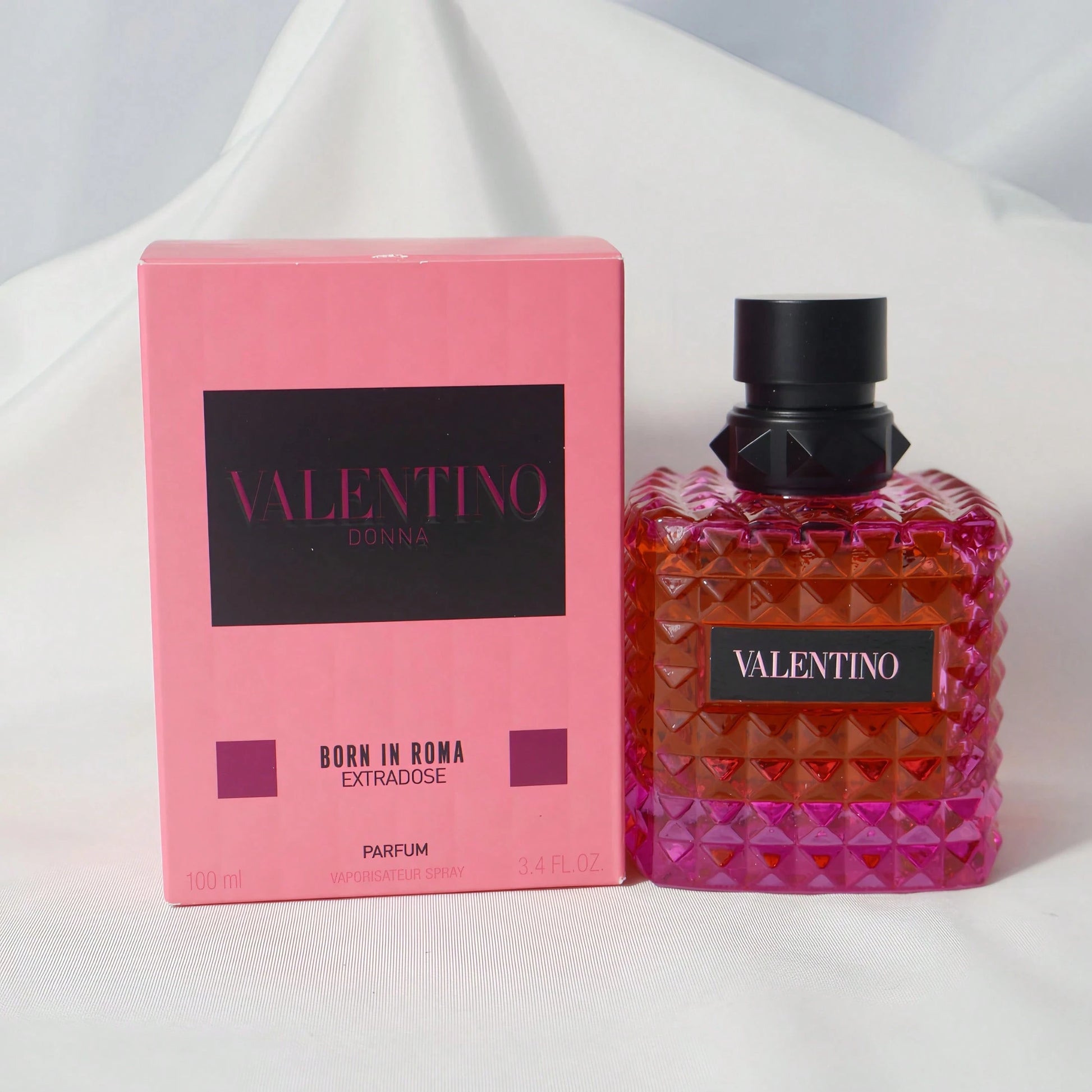 VALENTINO Born In Roma Donna Extradose Parfum 100ml 3.4FL.OZ Floral Amber Blackcurrant Rum Vanilla Long Lasting Women Perfume Original Gift Box