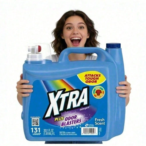 Value Pack XTRA Plus Odor Blasters Liquid Detergent| Long-Lasting Fresh Clothes Scent, Powerful Odor Removal For Sport & Daily Garments