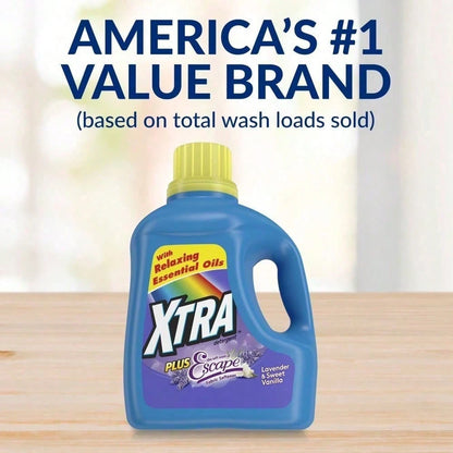 Value Pack XTRA Plus Odor Blasters Liquid Detergent| Long-Lasting Fresh Clothes Scent, Powerful Odor Removal For Sport & Daily Garments
