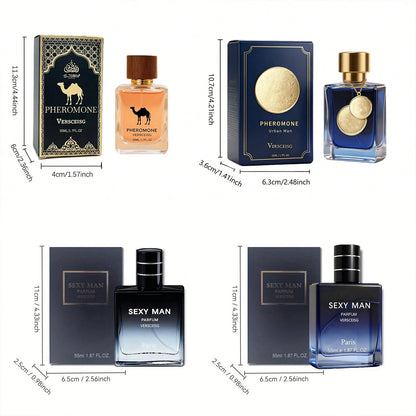 VERSCEISG Men'S Cologne Random Scent, 1 Of 9 Men'S Fragrances Randomly Sent, Fresh Woody Marine Oriental Notes, Long Lasting Travel Size Fragrance, Suitable For Daily Wear, Work, Dates, Office, Busine