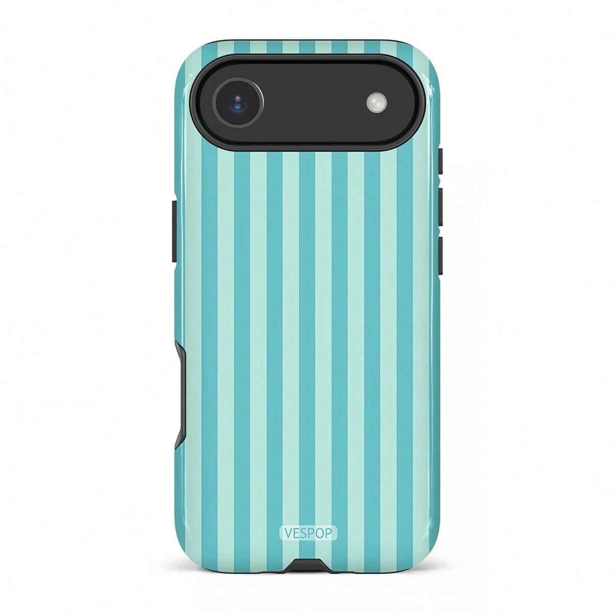 VESPOP Contrast Striped Phone Case, Vintage Ins Style Full Coverage Anti-Drop Protective Cover- For IPhone 18/17/16/15/14/13/12/11 Pro Max/Pro Plus/12 Mini/13 Mini, Compatible With Galaxy S26 S25 S24