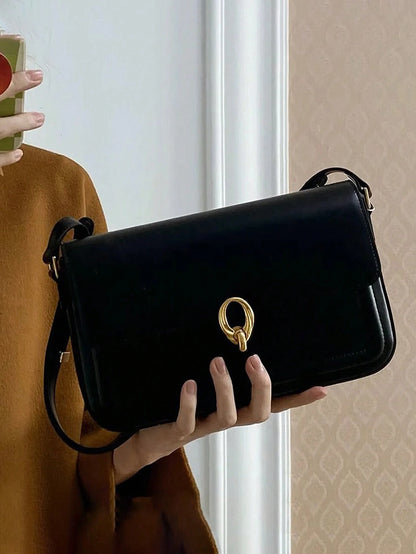 Vintage Luxury Women's Handbag, Autumn & Winter New Arrival, Versatile Square Shape, High-End Texture, Niche Shoulder & Crossbody Bag, Retro Inspired Vintage Bag For Women, Vintage