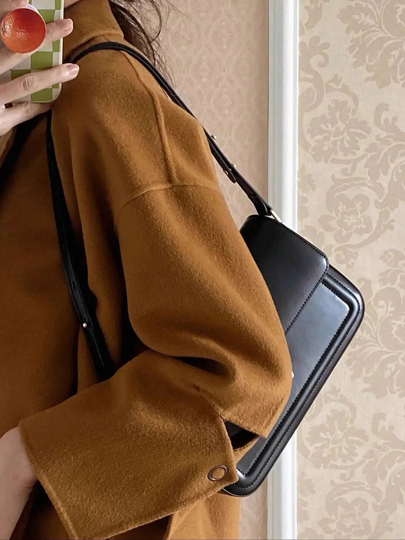 Vintage Luxury Women's Handbag, Autumn & Winter New Arrival, Versatile Square Shape, High-End Texture, Niche Shoulder & Crossbody Bag, Retro Inspired Vintage Bag For Women, Vintage