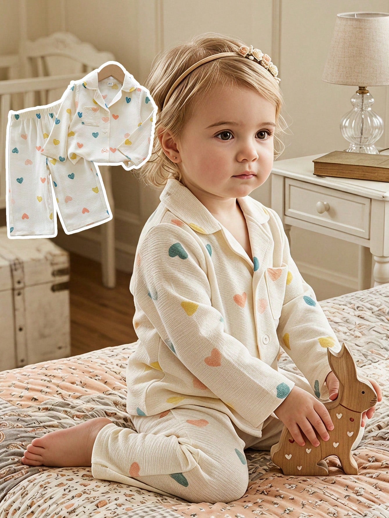 Vintaside Kids Babygirl Infant Girl Spring/Autumn Long Sleeve Polka Dot Fashionable Versatile Shirt And Casual Fashionable Versatile Long Pants Set, Suitable For Travel, Vacation, Daily Outings