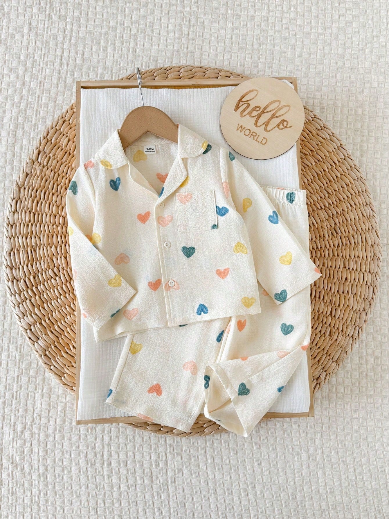 Vintaside Kids Babygirl Infant Girl Spring/Autumn Long Sleeve Polka Dot Fashionable Versatile Shirt And Casual Fashionable Versatile Long Pants Set, Suitable For Travel, Vacation, Daily Outings
