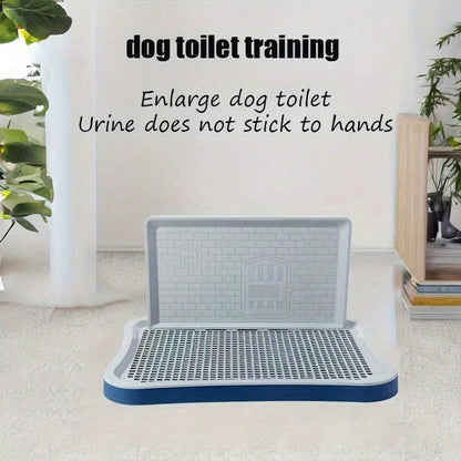 Wall-Mounted Splash Guard Center Post Pee Pad Holder For Indoor Dogs With Training Tray,Essential For Home Training Of Puppies And Adult Dogs, 20.1*15.4 Inches, Leak-Proof Pee Pad Holder, Puppy Excret