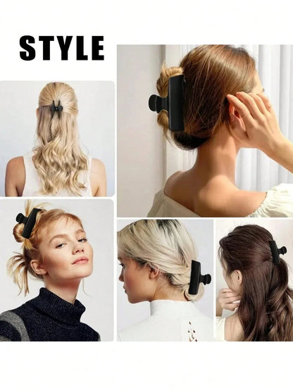 WANMEI 12pcs Black Butterfly Hair Clips, Styling Partition Clips, Professional Salon Hair Clips, Suitable For Haircut, Styling, Partition, Dyeing, Etc. Butterfly Hair Clips, Hair Accessories, Hair Too