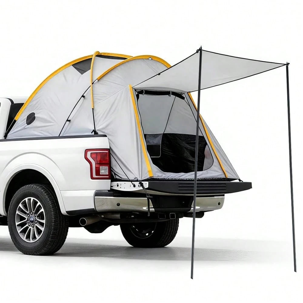 Waterproof 210D Oxford Truck Bed Tent, Quick Setup Camping Shelter With Sealed Floor, Easy Setup Awning, For Outdoor Adventure