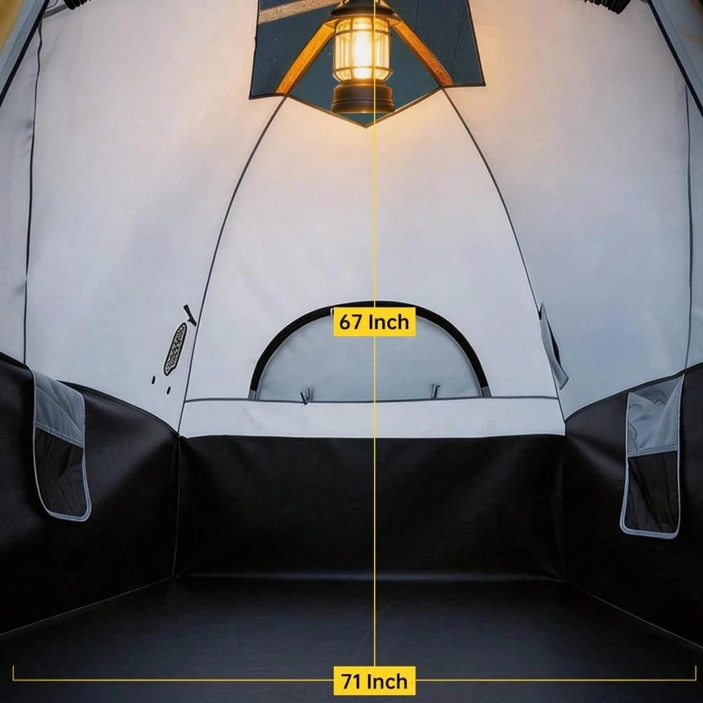Waterproof 210D Oxford Truck Bed Tent, Quick Setup Camping Shelter With Sealed Floor, Easy Setup Awning, For Outdoor Adventure
